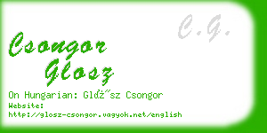 csongor glosz business card